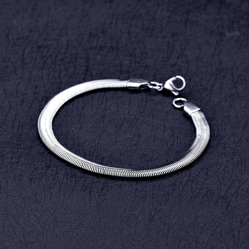 Snake chain bracelet, 6mm – view 2