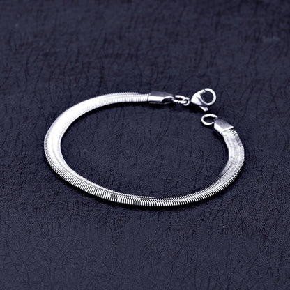 Snake chain bracelet, 6mm – view 2