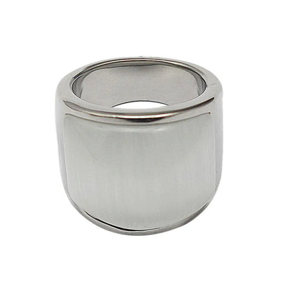Shell inlay band ring – view 5