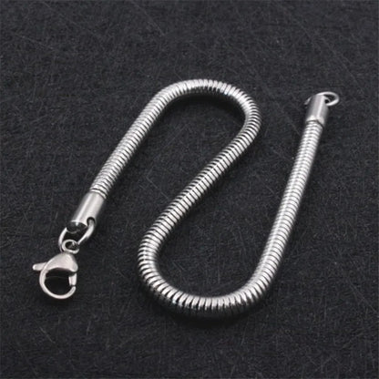Snake chain bracelet, 2mm to 4mm – view 6