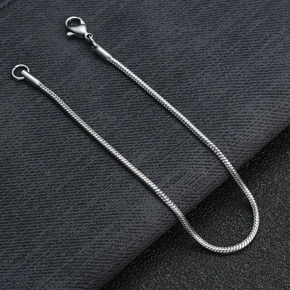 Snake chain bracelet, 2mm to 4mm – view 3