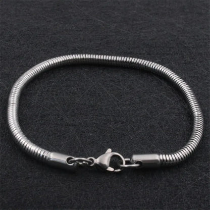 Snake chain bracelet, 2mm to 4mm – view 5
