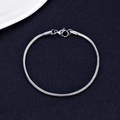 Snake chain set, necklace and bracelet – view 6