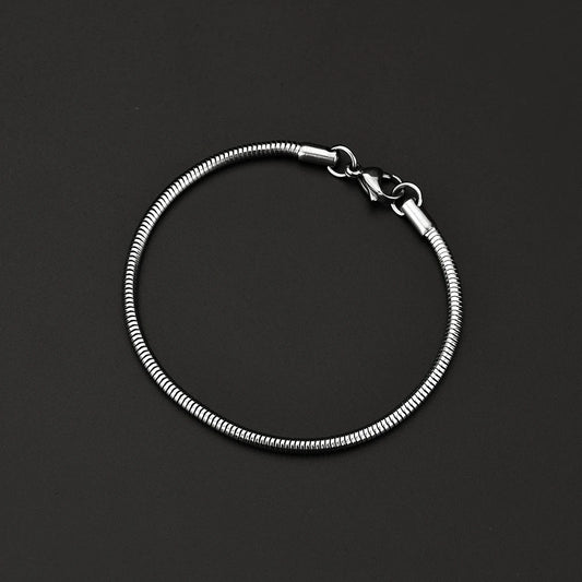 Snake chain bracelet, 2mm to 4mm – view 2
