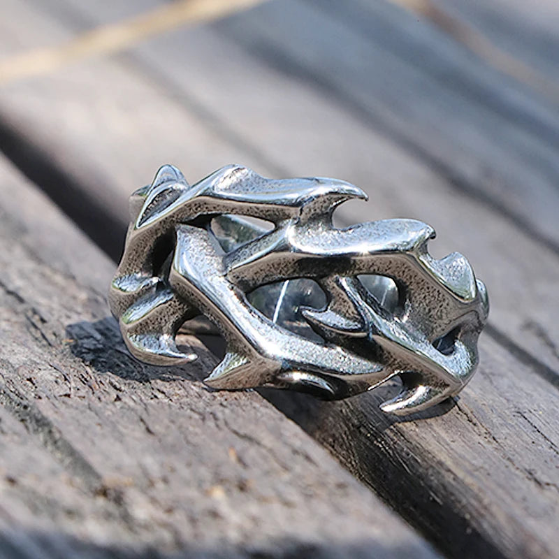 Crown of thorns ring – view 2