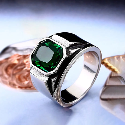 Celtic knot stone ring – view 2
