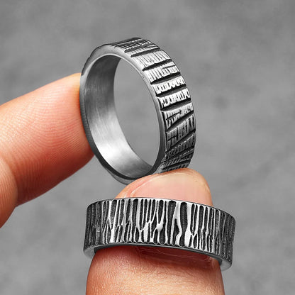 Textured band ring – view 4