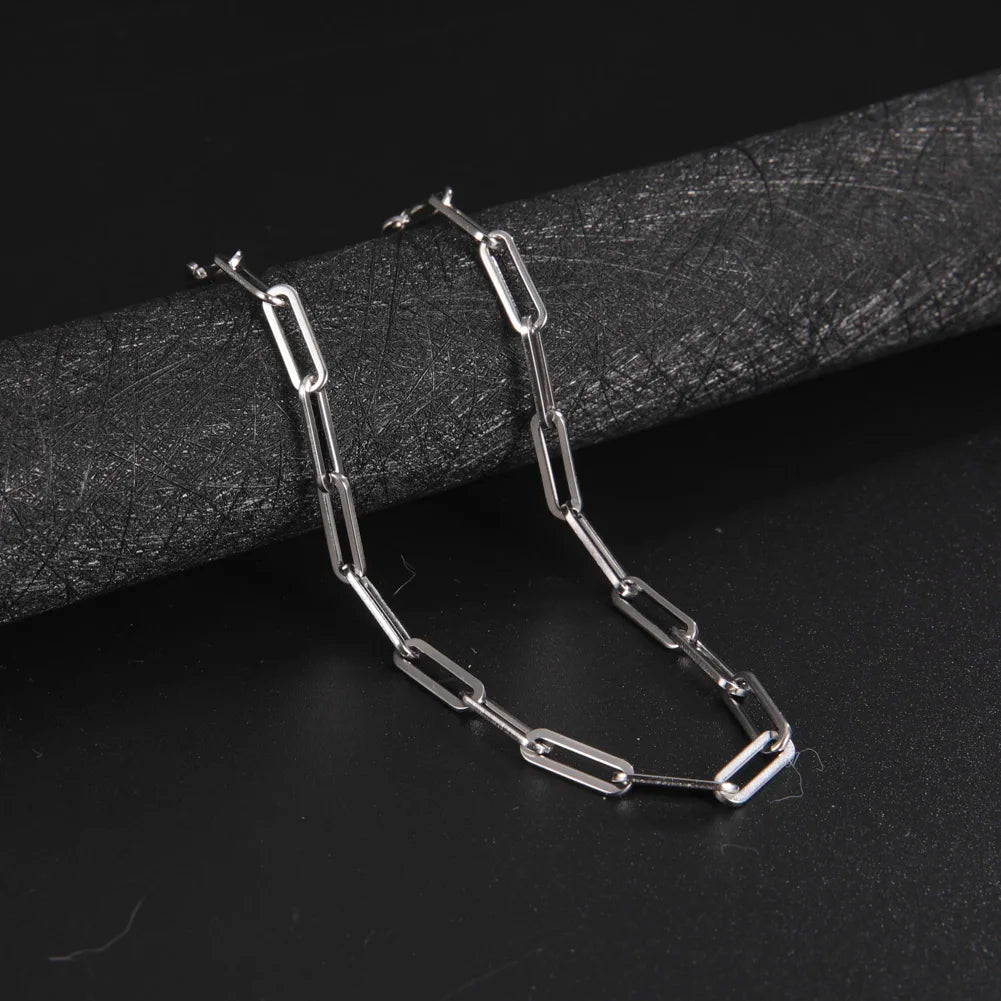 Stainless steel link chain necklace