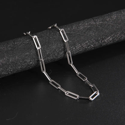 Stainless steel link chain necklace