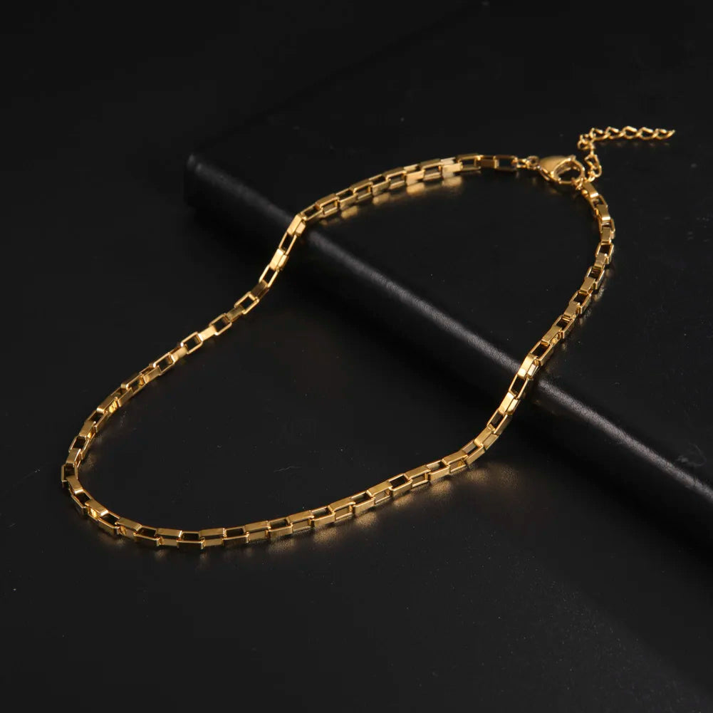 Stainless steel link chain necklace – view 10