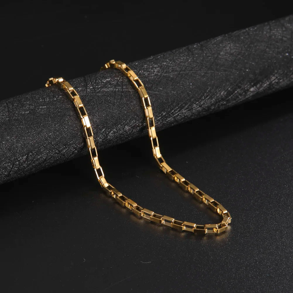 Stainless steel link chain necklace – view 6