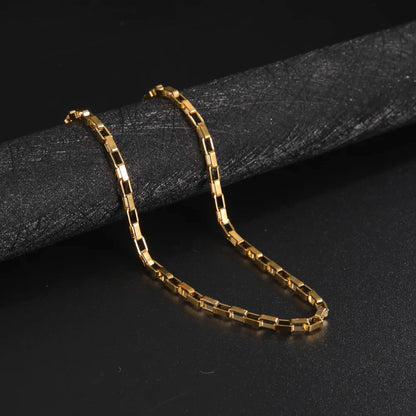 Stainless steel link chain necklace – view 6