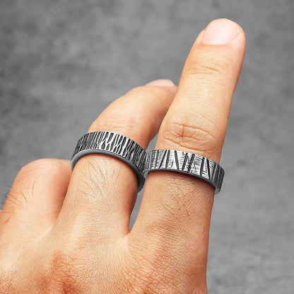 Textured band ring – view 3