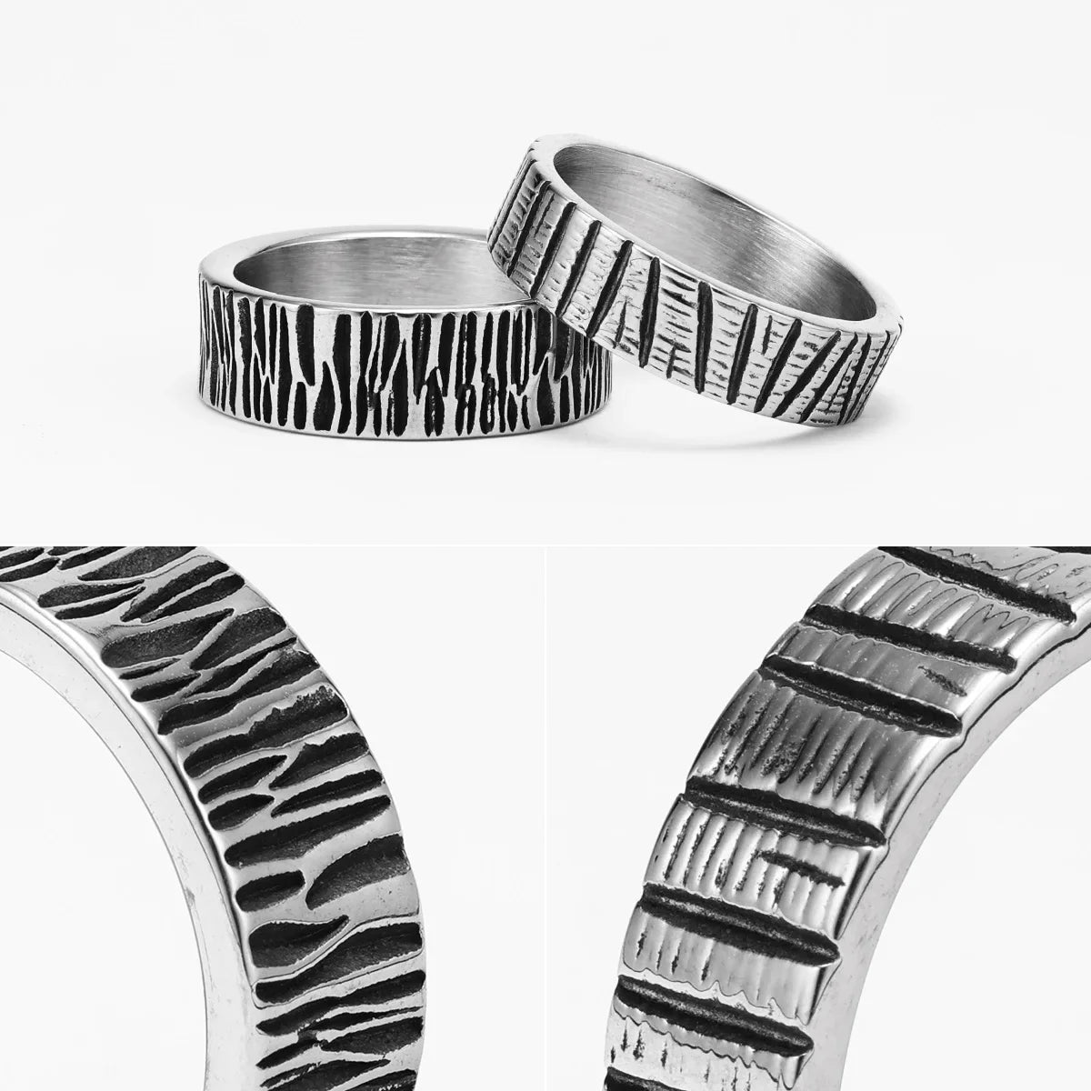 Textured band ring – view 6